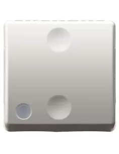 Interrupteur unipolaire à deux voies Gewiss GW20589, 250 V CA, 16 A, éclairé, système à 2 modules, blanc