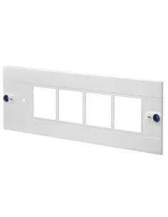 Gewiss gw47176 panneau avant pour instruments de mesure et interrupteurs cvx 160i//160e 24 modules 4 instruments 77x72 600x200