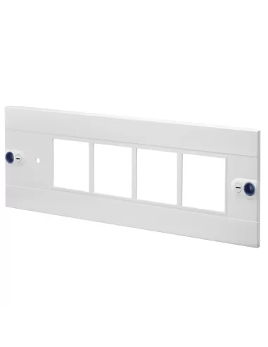 Panneau avant Gewiss gw47176 pour instruments de mesure et commutateurs cvx 160i//160e 24 modules 4 instruments 77x72 600x200