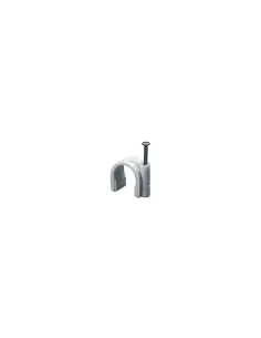 Trombone plat en plastique blanc 7-8