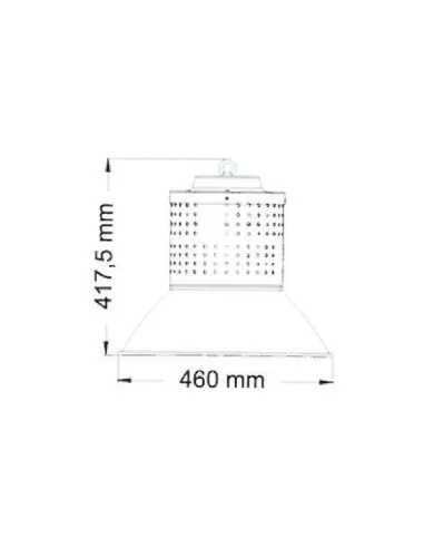 Sonnette LED Frepi 120 W (CW 5000 K) 12500 lm IP65, 53,9