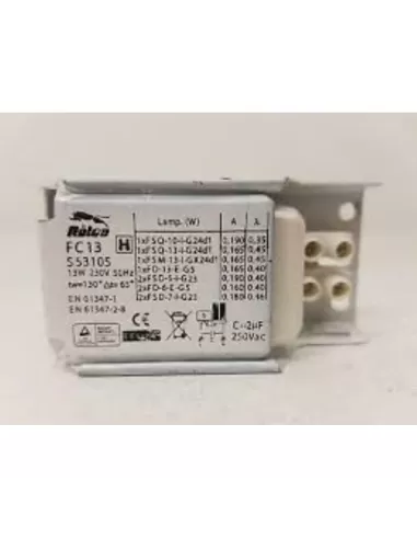 Relco s53105 fc13 kompakte Fluo-Vorschaltgerätschraube 230 V TÜV