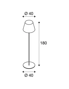Lampadaire Adegan anthracite SLV 228965