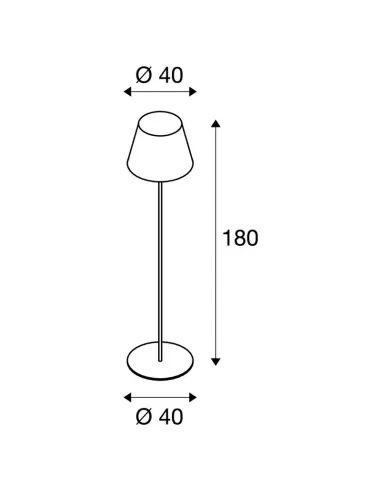 Slv 228965 adegan anthracite floor lamp