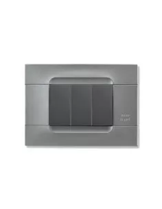 Placa tecn.monoc.acciaio de un solo orificio de acero de 3m