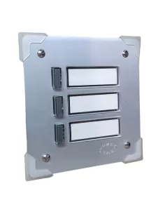 Panneau de boutons-poussoirs allum.anotizzata non conçu pour, pe 3 boutons.