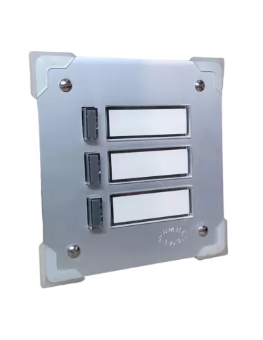 Panneau de boutons-poussoirs allum.anotizzata non conçu pour, pe 3 boutons.