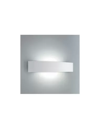 Applique murale FontanaArte 5244/2BI Linea, 2 x 39 W, tube fluorescent G5 blanc RAL 9010, diffuseur opale