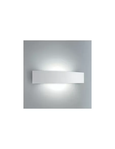 Applique murale FontanaArte 5244/2BI Linea, 2 x 39 W, tube fluorescent G5 blanc RAL 9010, diffuseur opale