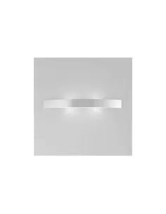 Applique murale FontanaArte 5244/2BI Linea, 2 x 39 W, tube fluorescent G5 blanc RAL 9010, diffuseur opale 2