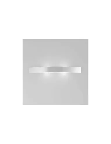 Applique murale FontanaArte 5244/2BI Linea, 2 x 39 W, tube fluorescent G5 blanc RAL 9010, diffuseur opale