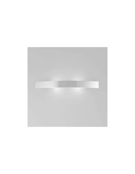 Applique murale FontanaArte 5244/2BI Linea, 2 x 39 W, tube fluorescent G5 blanc RAL 9010, diffuseur opale