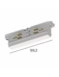 Targetti 58420 alimentatore e giunto meccanico monotondo bianco