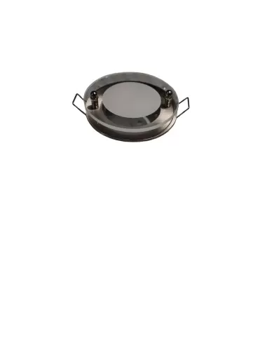 Fixed recessed spotlight with glass
