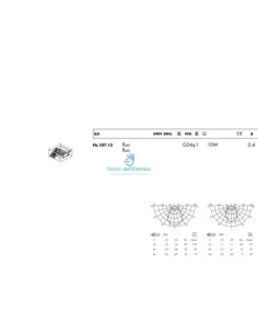 Kit Viabizzuno F6.107.13 Cubo 15 fluo10W 230V ecg