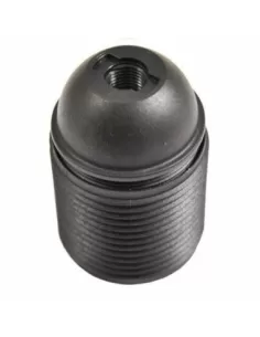 Douille de lampe noire
