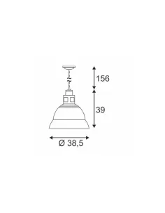 SLV 165359 Para 380 reflector negro E27 2