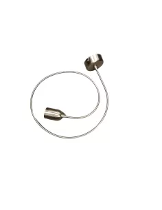 Gambarelli 08E01.40 Lámpara My flex de acero inoxidable con tubo hierro/negro