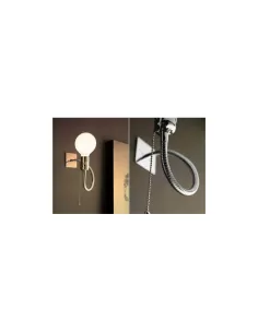 Gambarelli 08E01.40 Lampe My flex en acier inoxydable avec tube fer/noir 2