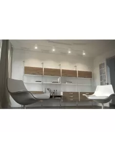 Panzeri P3722 One plafone cilindrico d105x210 alluminio lucido 2