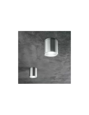 Panzeri P3722 One cylindrical ceiling light d105x210 polished aluminium