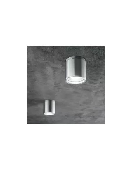 Panzeri P3722 One cylindrical ceiling light d105x210 polished aluminium