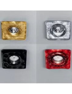 Panzeri XV2001-12V-SIL Downlights verre moulé argent gu5.3 2