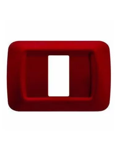 Gewiss GW22007 1-seater technopolymer plate, amaranth