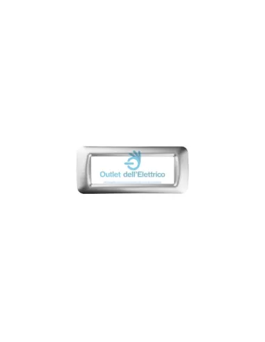Plaque système de capote chromée Gewiss GW22656 6- pos.cromo