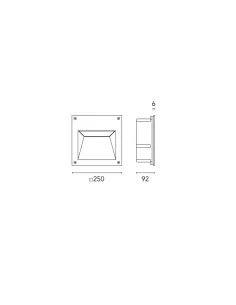 Flos 820100.9 Alfia e27 1x100w rouille