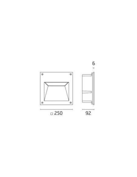 Flos 822900.2 Alfia incasso 70w jm