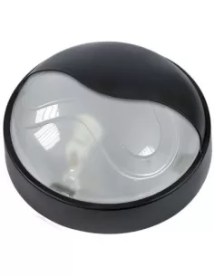 Plafonnier rond Fanton 62751-C Maxi IP65-100W-E27 + cache-poussière noir