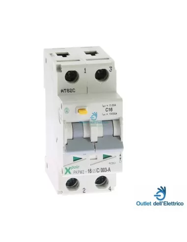 Eaton 108111 Pkpm2-16/2/c/003-a disyuntor diferencial 2p 16a c0,03-a 10ka