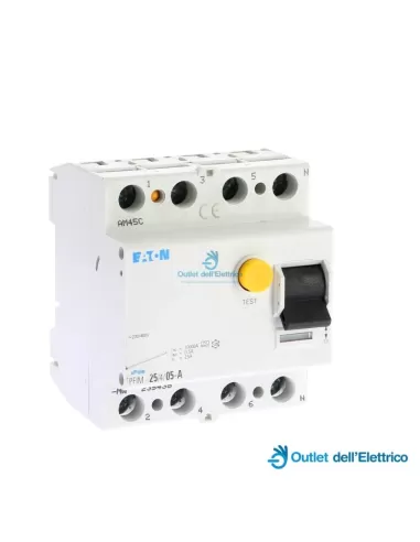 Eaton Pfim-25/4/05-a differenziale puro 4p 25a 0,5a cl.a