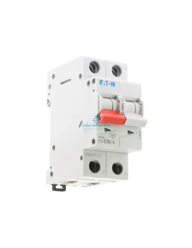 Disjoncteur Eaton Plz4-c10/1n 6 kA 1P+N 10 A
