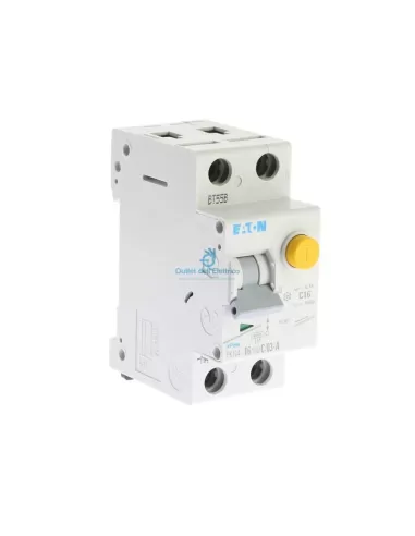 Eaton Pkn4-16/1n/c/03-a disjoncteur à courant résiduel 1p+n 16a c 0,3 4,5ka cl.a