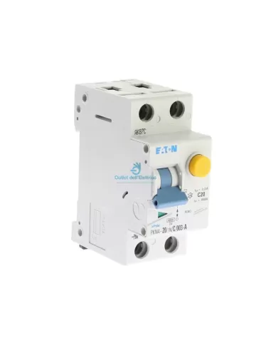 Eaton Pkn4-20/1n/c/003-a interruttore magnetotermico differenziale 1p+n 20a c 0,03 4,5 cl.a