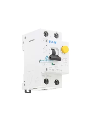 Eaton Pkn4-40/1n/c/03-a disjoncteur 1p+n 40a c 0.3 4.5ka cl.a