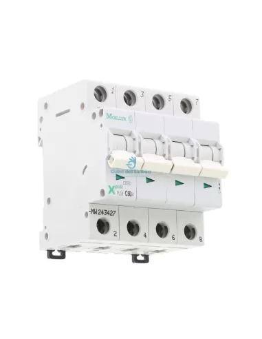 Disjoncteur Eaton Pls4-c50/4 4,5ka 4p c 50a