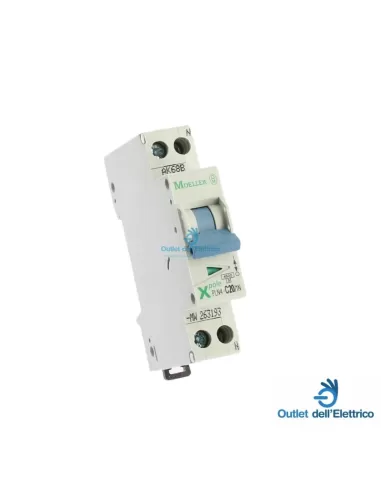 Disjoncteur Eaton Pln4-c20/1n 4,5ka 1p+n 1mod. 20ème siècle