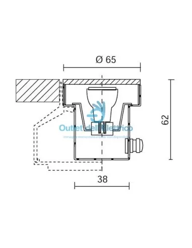 Côté E8391-LBC-SM Olodium micro 230v lumière chaude