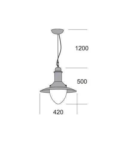 Krea Design 71538 Zeus lampada rame