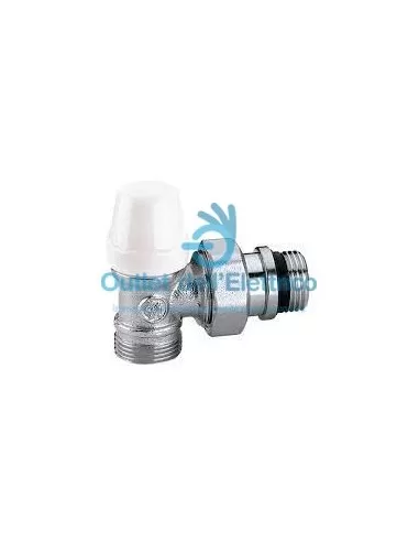 Caleffi 342302 1/2 angle copper lockshield