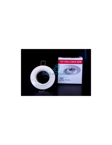 Relco 24435 Ec.luz s 12v gx5.3 fija marfil