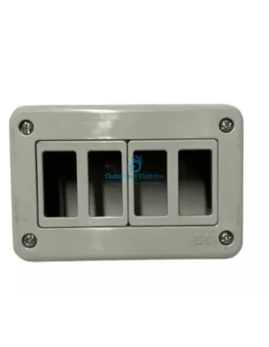 Elettrocanali EC300A4V Container für 2+2 vertikale Gewiss-Leuchten, Bticino
