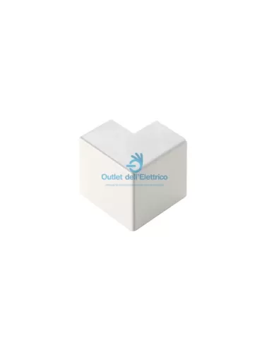 Caniveaux électriques ECAE10040B Coin extérieur pour caniveau dim. 100x40 blanc