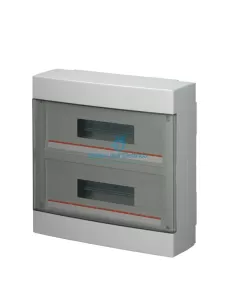 Goulottes électriques EC60036B Porte centrale transparente IP40 trasp.36moduli b