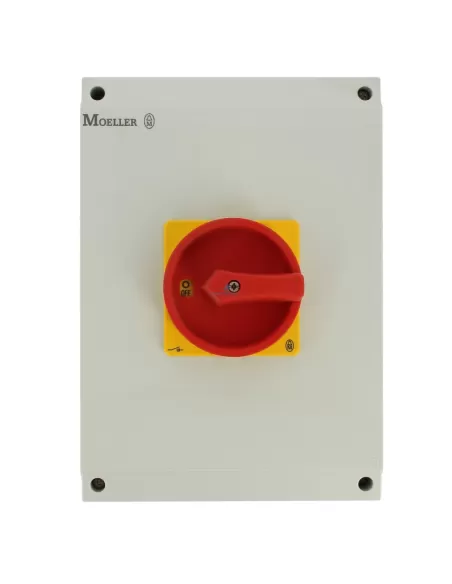 Seccionador Eaton P3-100/i5/svb 3x100a en estuche con parada de emergencia