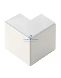 Caniveaux électriques ECAE4010B Coin Est pour mini-canne. faible. 40x10 blanc