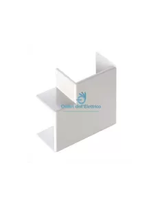 Caniveaux électriques ECAP12040B Angle plat pour dim. caniveau. 120x40 blanc